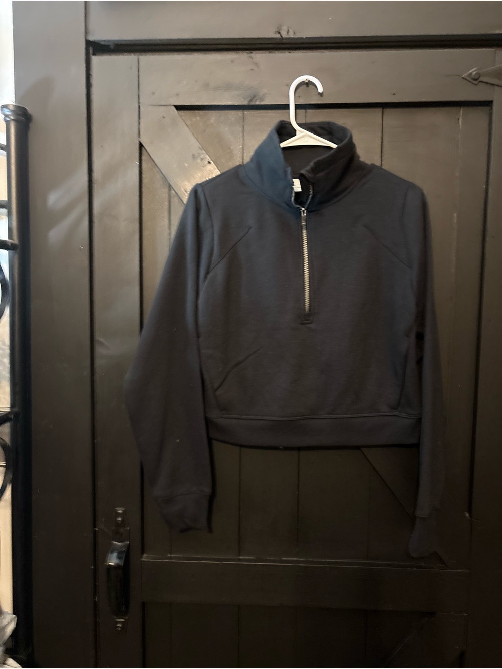 all in motion Black Half-Zip Mock Neck Sweater